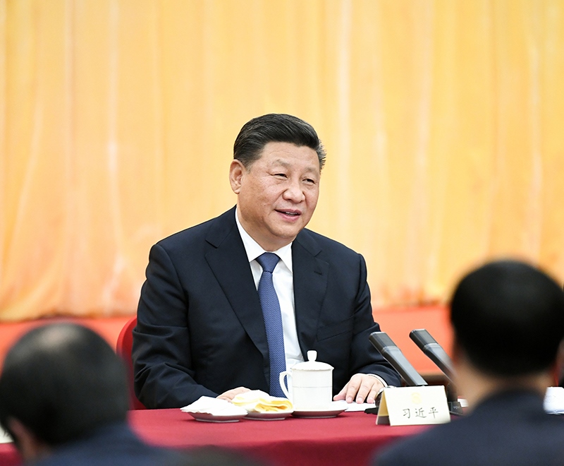 2019年3月4日下午，習近平總書記看望參加全國政協(xié)十三屆二次會議的文化藝術(shù)界、社會科學界委員，并參加聯(lián)組會，聽取意見和建議。