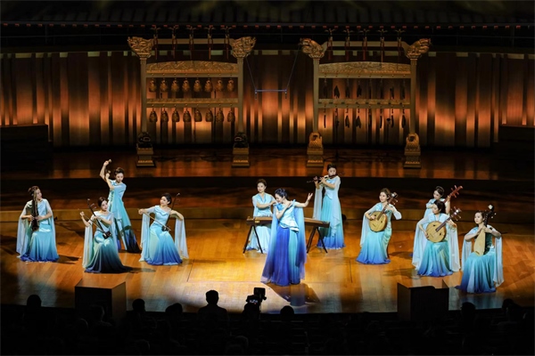 音樂會(huì)現(xiàn)場(chǎng)。中央民族樂團(tuán)供圖，房瀟攝
