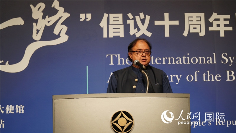 巴基斯坦駐日大使塔拉爾發(fā)言。人民網(wǎng) 蔣曉辰攝