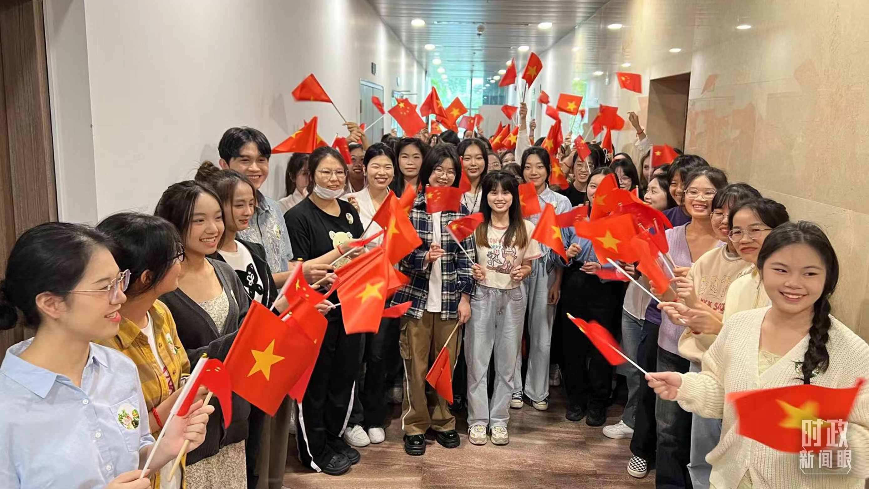 △中越青年齊聚一堂。（總臺央視記者程鋮拍攝）