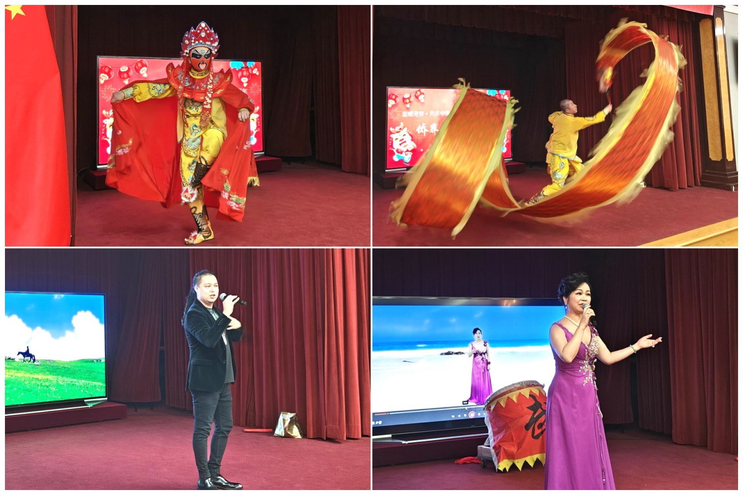當地僑界知名演員獻上精彩演出。主辦方供圖