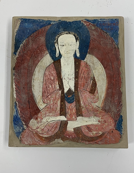佛像壁畫殘片（暫定名）。國家文物局供圖