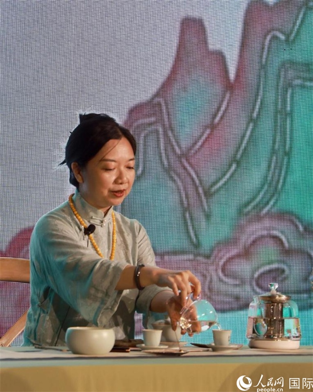 茶藝展示。人民網(wǎng)記者 管克江攝