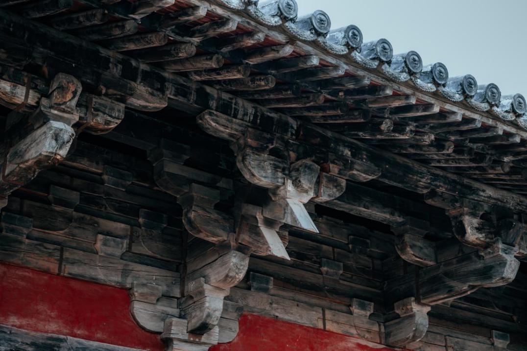 高平市崇明寺古建筑局部。邱活攝