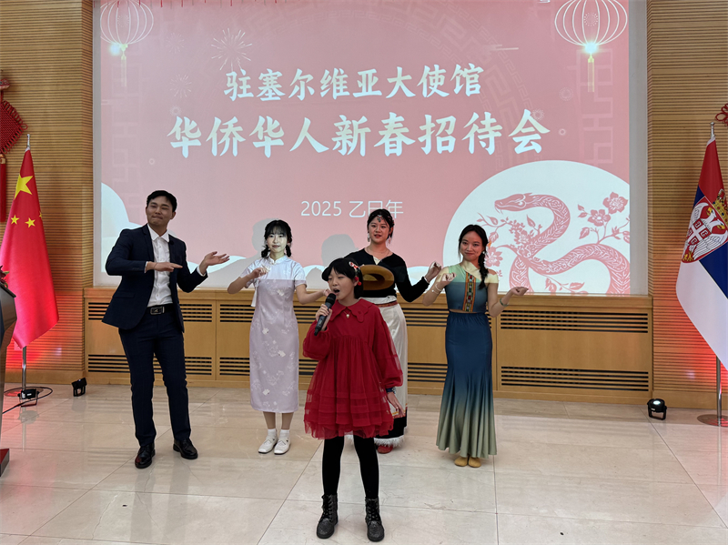 招待會(huì)現(xiàn)場(chǎng)表演。諾維薩德孔子學(xué)院供圖